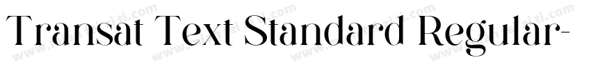 Transat Text Standard Regular字体转换